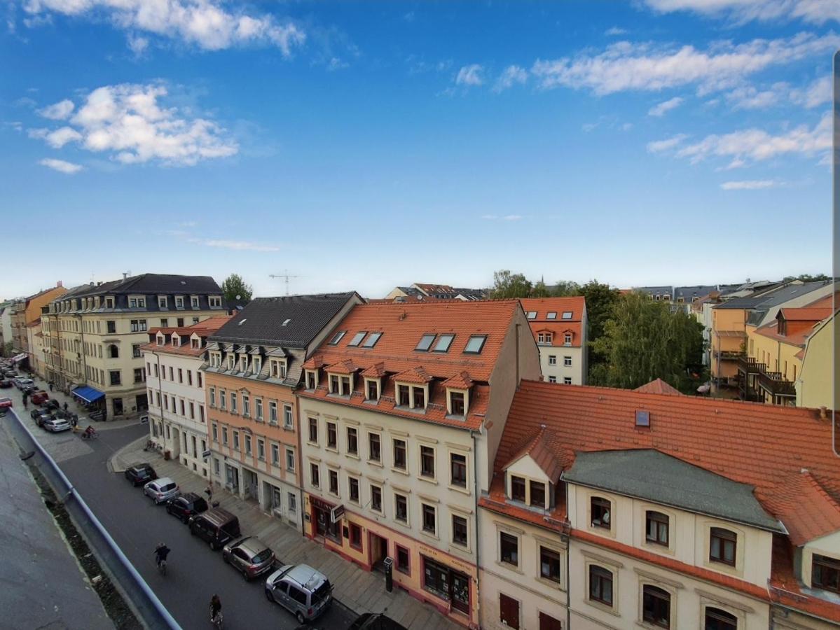 Neustadt-Aussicht - Grosse Wohnung Mit Balkon Dresden Eksteriør bilde